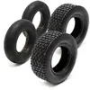 WILTEC Lot 2x Pneus 2x Chambres air Tondeuse autoportée 18x8.50-8 4PR Valve coudée Chariot Diable Brouette