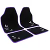 WOLTU Tapis de voiture universel lot de 4,Tapis avec broderie papillon...
