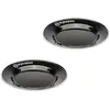 Petromax emaille bord zwart 26 cm - set van 2