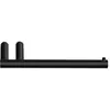Decor Walther Mikado enkele toiletrol houder mat zwart
