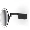 Decor Walther Cosmetische LED spiegel - VISION R 5x, mat zwart.
