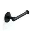 Decor Walther toiletrolhouder zelfklevend BASIC mat zwart