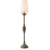 LOBERON Tafellamp Caylus wit/bruin
