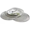 LOBERON Placemat set van 4 Barningham zilverkleurig