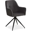 Chaise de salle à manger oeuf moderne gris