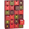 BRUBAKER Adventskalender om te vullen - Traditionele Kerst Rood Groen ...