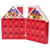 BRUBAKER Herbruikbare Houten Adventskalender om zelf te vullen - Rood ...