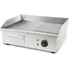 Plancha Professionnelle - VERTES - 3000W - Inox - Surface de Gril Liss...