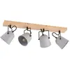 Spot à intensité variable 'Adalin' en bois pour salon & salle à manger