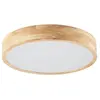 Lindby - plafondlamp hout - 4lichts - eikenhout, kunststof - H: 8 cm -...
