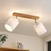 Lindby - buitenspot - 2lichts - eikenhout, textiel - H: 26 cm - E27 - ...