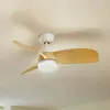 LINDBY Led Ventilateur de plafond avec lampe à intensité variable 'Enon' en métal pour salon & salle à manger