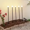 Lindby - Sfeerverlichting buiten - 1licht - Aluminium, kunststof - H: 81.7 cm - zwart, wit - Inclusief lichtbron