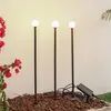 Lindby - Sfeerverlichting buiten - 1licht - Aluminium, kunststof - H: 81.7 cm - zwart, wit - Inclusief lichtbron