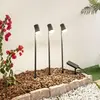 Lindby - Sfeerverlichting buiten - 1licht - Aluminium, acryl - H: 58.3 cm - zwart - Inclusief lichtbron