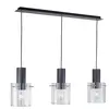 Lucande - Suspension en verre à intensité variable 'Eirian' en métal pour salon & salle à manger