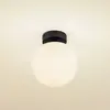 Lucande - Plafondlamp badkamer - 1licht - Staal, glas - H: 17.7 cm - E...