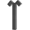 Lindby - Sokkellamp - 2lichts - Aluminium - H: 50 cm - GU10 - donkergrijs