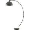 Lindby - booglamp - 1licht - Staal - H: 185 cm - E27 - donkergrijs