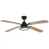 Lucande - led Ventilateur de plafond avec lampe 'Tedric' en métal pour...