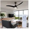STARLUNA Plafonnier Ventilateur de plafond Ventilateur d'ambiance Refroidisseur Lampe de salon, noir, App-contrôle dimmable Télécommande 3 niveaux cct Timer,