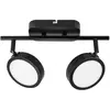 LINDBY Spot 'Neros' en métal pour salon & salle à manger - noir