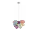 Lucande - hanglamp - 3lichts - Glas - H: 30 cm - G9 - meerkleurig