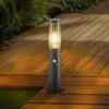 Lindby - Sokkellampen - 1licht - IJzer - H: 45 cm - E27 - zwart, transparant