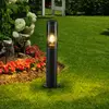 Lindby - Sokkellampen - 1licht - IJzer - H: 45 cm - E27 - zwart, transparant