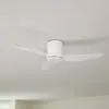 LINDBY Ventilateur de plafond 'Aulo' en métal pour salon & salle à manger