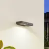 LUCANDE LED Applique Murale Solaire à intensité variable 'Tavon' en aluminium