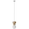 Lucande - hanglamp - 1licht - Keramiek, glas - H: 18.3 cm - E14 - wit,...