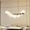 Lucande - hanglamp - 7lichts - Metaal, glas - G9 - matzwart, opaal