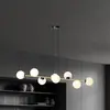 Euluna - hanglamp - 8lichts - Staal, glas - E14 - zwart, goud, wit opa...