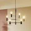 Lucande - hanglamp - 6lichts - Metaal - E27 - zwart