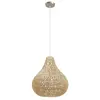 Lindby - hanglamp - 1licht - Henneptouw, ijzer - E27 - henneptouw natu...