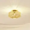 Lindby - plafondlamp - 1licht - IJzer, papier - H: 25.7 cm - E27 - hou...