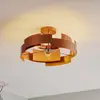 Euluna - plafondlamp - 3lichts - Staal - H: 28 cm - E27 - koper