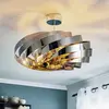Euluna - plafondlamp - 4lichts - Metaal - H: 38 cm - E27 - chroom-nikk...