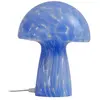 Lindby - Tafellamp - 1licht - Glas - H: 28 cm - E27 - blauw