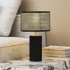 LINDBY Lampe à poser 'Sorscha' en verre pour salon & salle à manger
