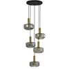 LINDBY Suspension en verre à intensité variable 'Hildur' en verre pour salon & salle à manger