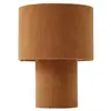Lindby - Tafellamp - 1licht - Textiel - H: 30 cm - E27 - lichtbruin