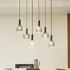 Lindby - hanglamp - 6lichts - Glas, ijzer - E27 - rookgrijs, zwart