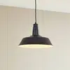 Lindby - hanglamp - 1licht - Metaal - E27 - zwart, wit