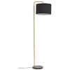 LINDBY Lampadaire Tissu 'Hillary' en textile pour salon & salle à manger
