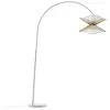 LINDBY Lampadaire 'Valdorin' en papier pour salon & salle à manger