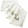LOBERON Servet set van 4 Lentilly wit/meerkleurig