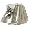 LOBERON Servet set van 6 Fibi wit