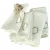 LOBERON Servet set van 4 Torge wit